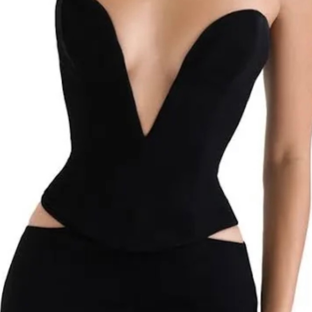 NWT House of CB Plunge Corset